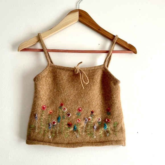 Ralph by Ralph Lauren • Wool Floral Tank Top - Picture 1 of 6